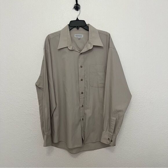 Yves Saint Laurent’s Men’s Button Down Collared Shirt Size 17.5 34-35 - Picture 10 of 10